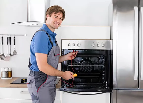 Residential microwave repair service offering fast fixes for door malfunctions, heating failure, and power loss.